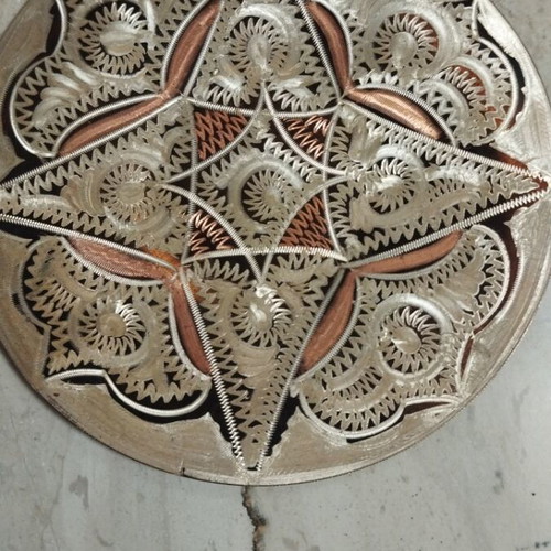 Copper handmade wall plate 13.5cm like new