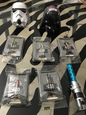 Star Wars διάφορα premiums και καραμέλες σετ 8 τεμαχίων καινούργιο, συσκευασμένο