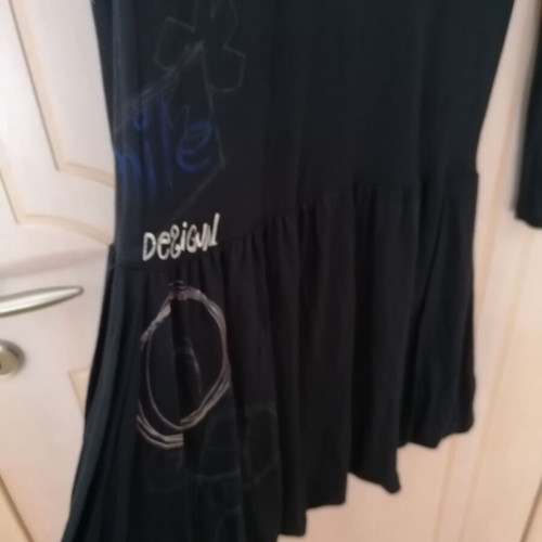 Desigual dress new, cotton with elasticity, size M/L, black