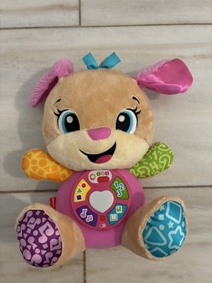 Fisher-Price Laugh & Learn Sis Smart Stages educational plush dog