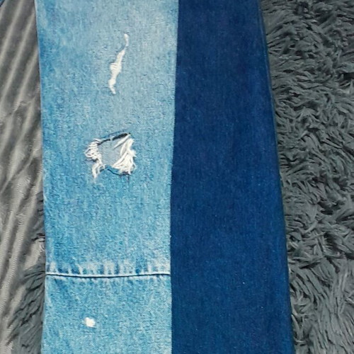 Denim pants high-waisted like new, No M collectible series, comfortable