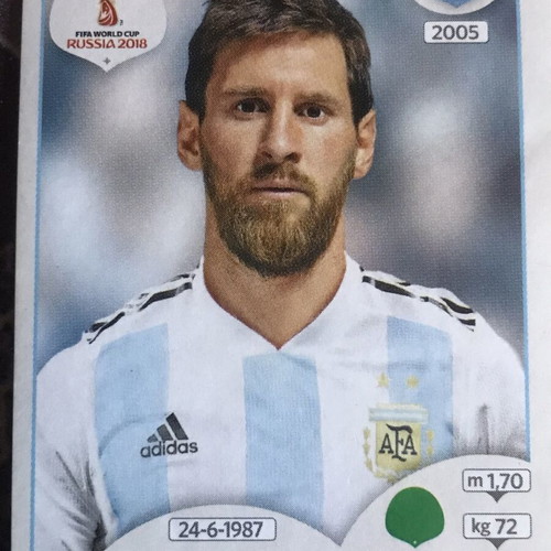 Lionel Messi World Cup 2018 Russia rare sticker new