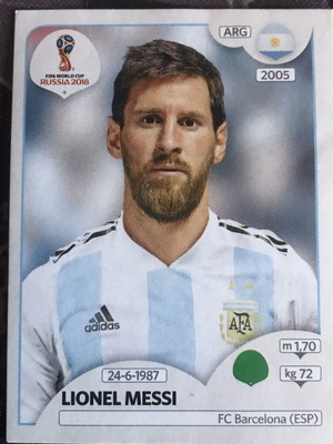 Lionel Messi World Cup 2018 Russia rare sticker new
