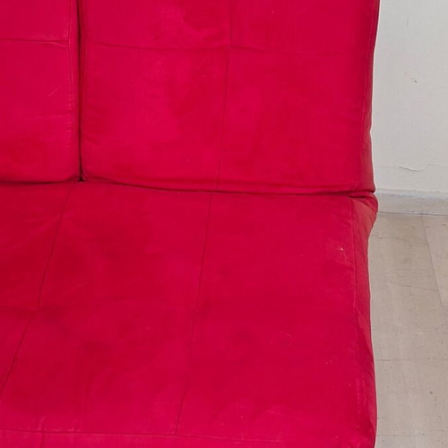 Sofa bed 3-seater by Entos by Sato used, velvet fabric