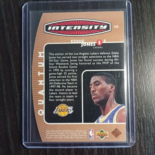 Eddie Jones 1997 Upper Deck bronze die-cut card like new