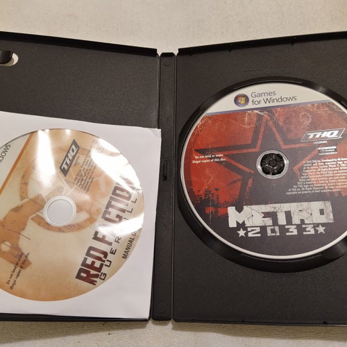 Metro 2033 PC game like new with Red Faction Guerilla