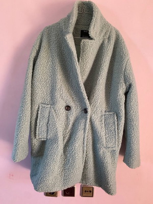 Bershka coat like new, blue, size L