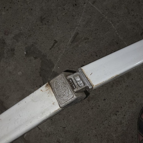 Aluminum balcony awning arms, like new, set of 2