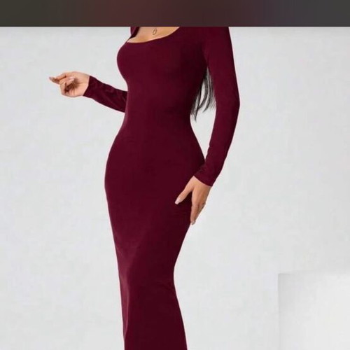 Dress Shein burgundy maxi like new, XS