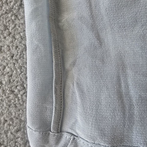 Vintage embroidered baby top used, crepe fabric, circa 1960