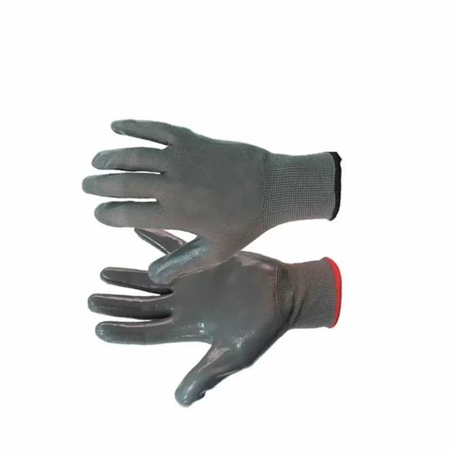Pair of nitrile work gloves large new