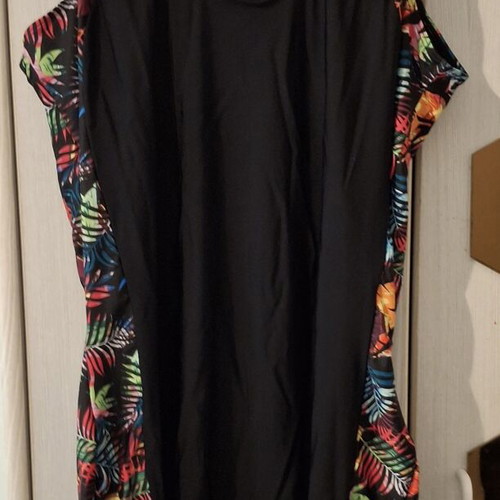 One-piece sports swimsuit black, size 4XL, new