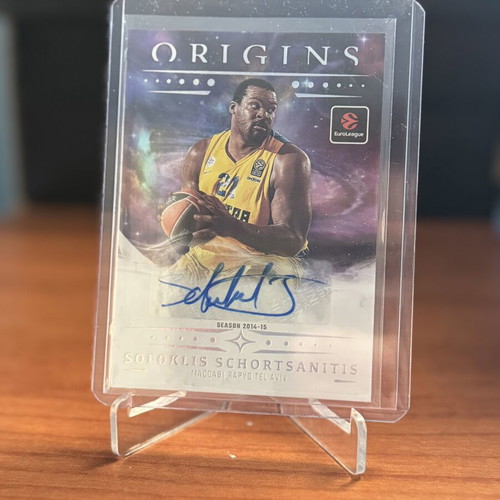 25-26 Panini EuroLeague Origins Schortsianitis Auto Clouds SP card