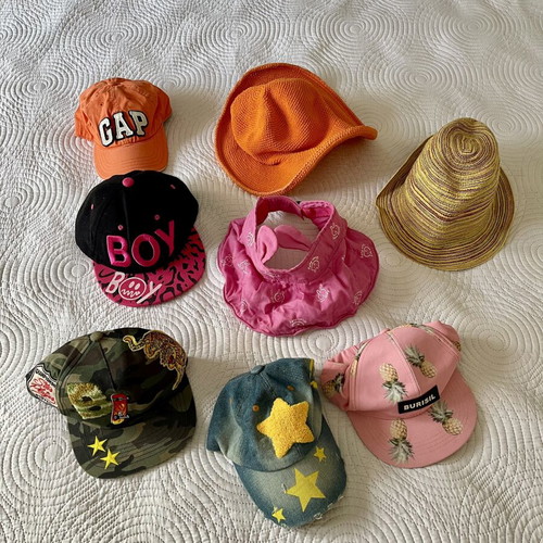 Kids Hats pack for ages 2-6 like new, blue and red