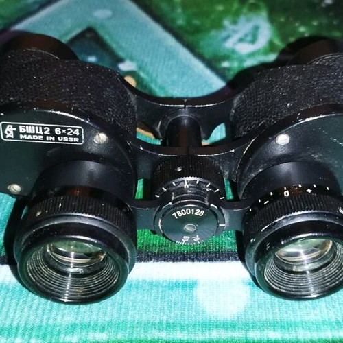 Antique binoculars 6x24 used collectible made in USSR 1978