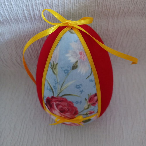 Decorative egg mix and match used, red and floral