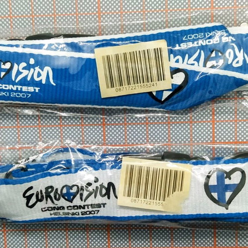 Official Eurovision 2007 Helsinki memorabilia lanyards new