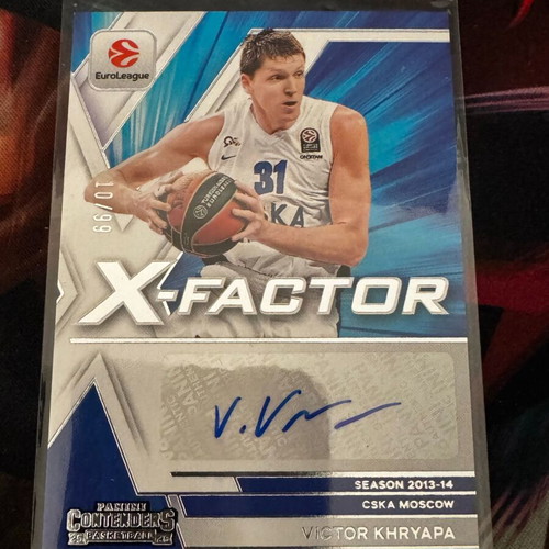 2025-26 Panini Contenders Euroleague Victor Khryapa X-Factor Auto /99