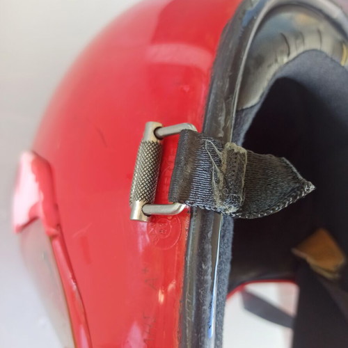 Kiwi vintage classic full-face motorcycle helmet used, 80's Gardelis
