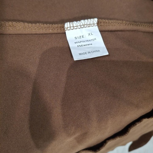 Asymmetric brown blouse like new, size L