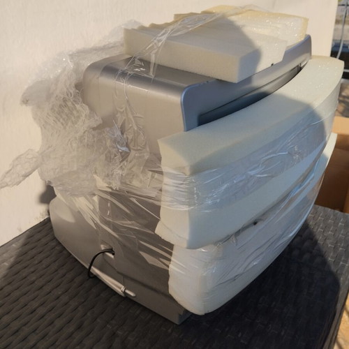Television with decoder and remote control used, packed ready