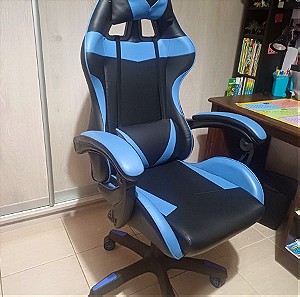 Gaming Καρέκλα Συνθετικό Δέρμα  - Μπλε/Μαύρη