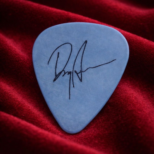 Doug Aldrich Signed Guitar Pick like new, authentic rock memorabilia