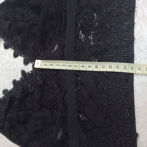 Shein Bralette lace elastic size S cup A/B new black