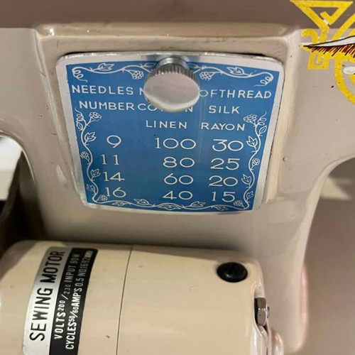 Mercedes Deluxe vintage electric sewing machine 20th century