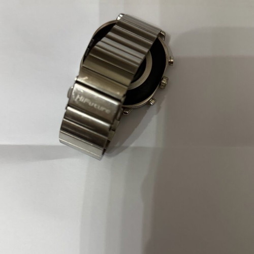 HiFuture AIX Stainless Steel Smartwatch like new, waterproof silver