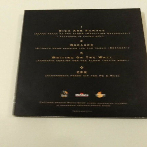 Accept Rich and Famous CD used, metal