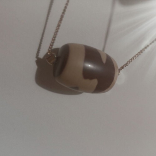Picture Jasper stone bracelet with 925 silver chain