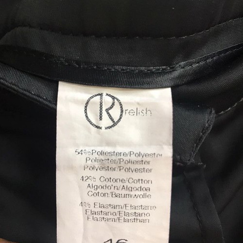 Relish women's fitted low-rise pants like new, black