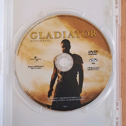 Gladiator DVD like new with subtitles