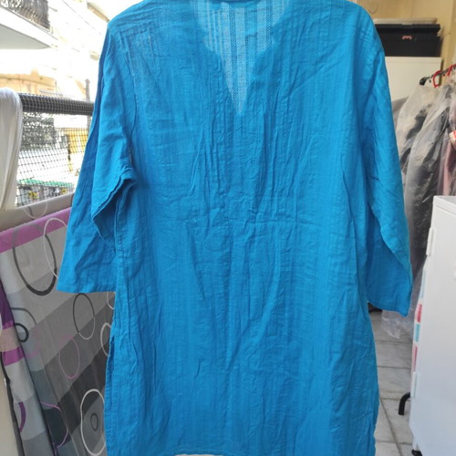 Max women's tunic blue turquoise, size XXL