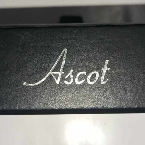 Ascot silver cufflinks like new in leather case