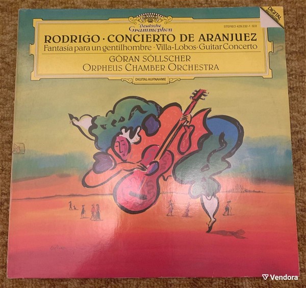  Rodrigo concierto de Aranjuez Deutsche grammophon made in West Germany