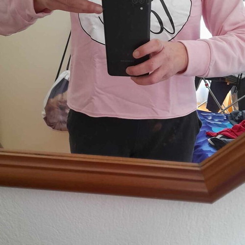 Crop sweatshirt Pink Woman XL like new, pink