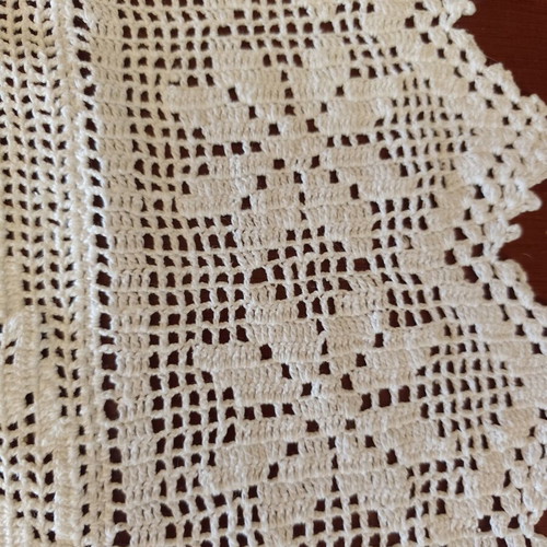Handmade knitted blanket 165x200 cm like new