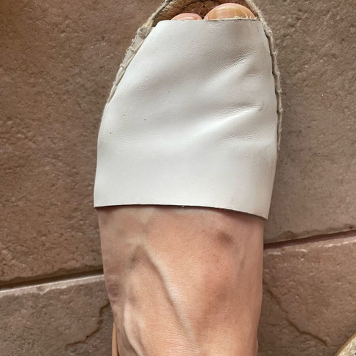 Tamaris espadrilles like new, size 40, white and brown