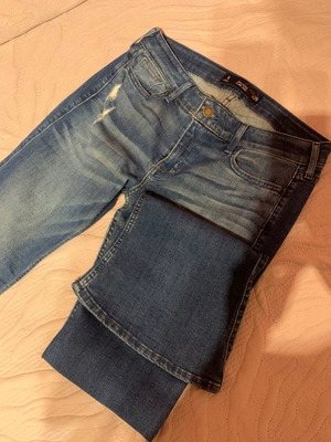Hollister τζιν flare χαμηλομέσο σαν καινούργιο, μέγεθος 40