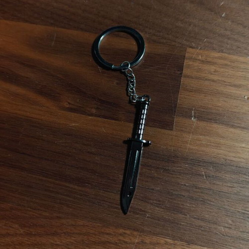 M9 Bayonet CSGO/CS2 Knife Keychain like new, silver