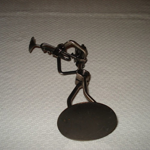 Metal decorative item used 18cm 12cm 6cm 250g
