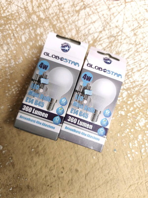 GloboStar LED bulb 4W for E14 socket warm light, 2 pieces new