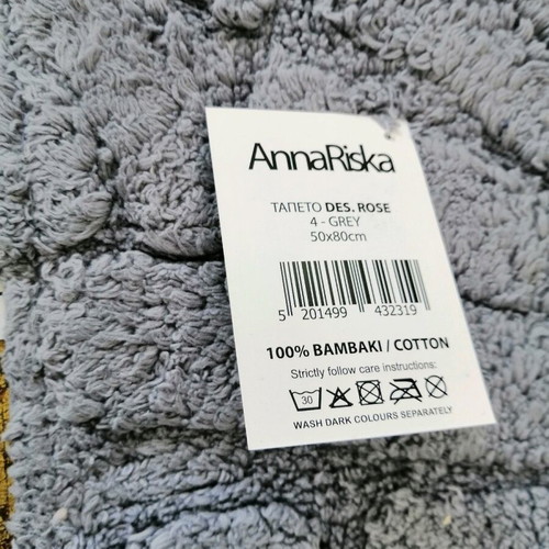Anna Riska bath mat 50x80 new, 100% cotton