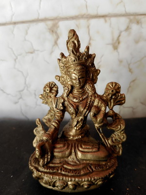Brass Tara statue like new
