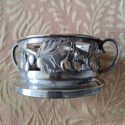 Vintage Bonbonnière Bowl Art Nouveau Style Silver Like New