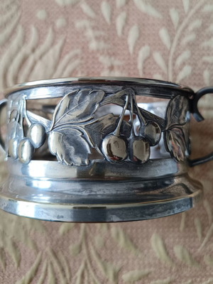 Vintage Bonbonnière Bowl Art Nouveau Style Silver Like New