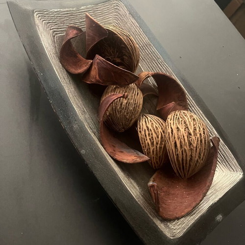 Gray serving platter like new