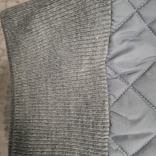 Berto Lucci men's quilted vest grey size XL like new
